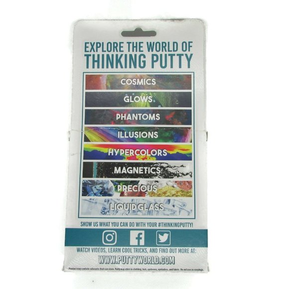 Crazy Aaron's Thinking Putty 4” Tin Blue Moon - Picture 2 of 2